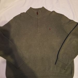 Vintage Polo Ralph Lauren Sweater 1/4 Zip Mock Nec